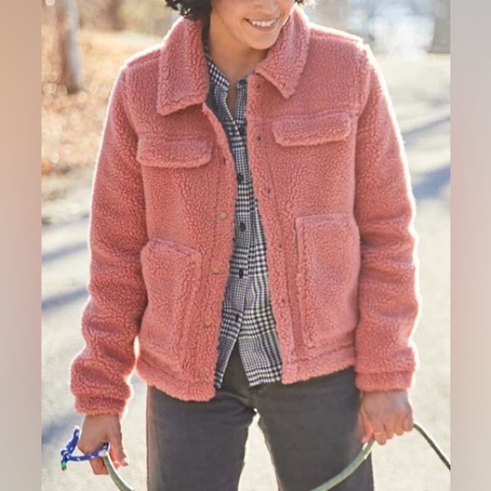 🍄Toad&Co🍄 Dusty Rose Teddy jacket / Size L